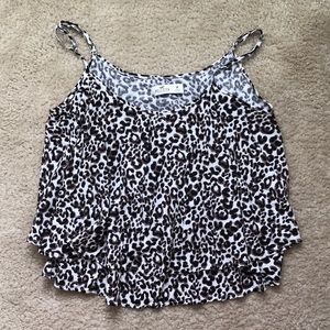 hollister cheetah print tank
